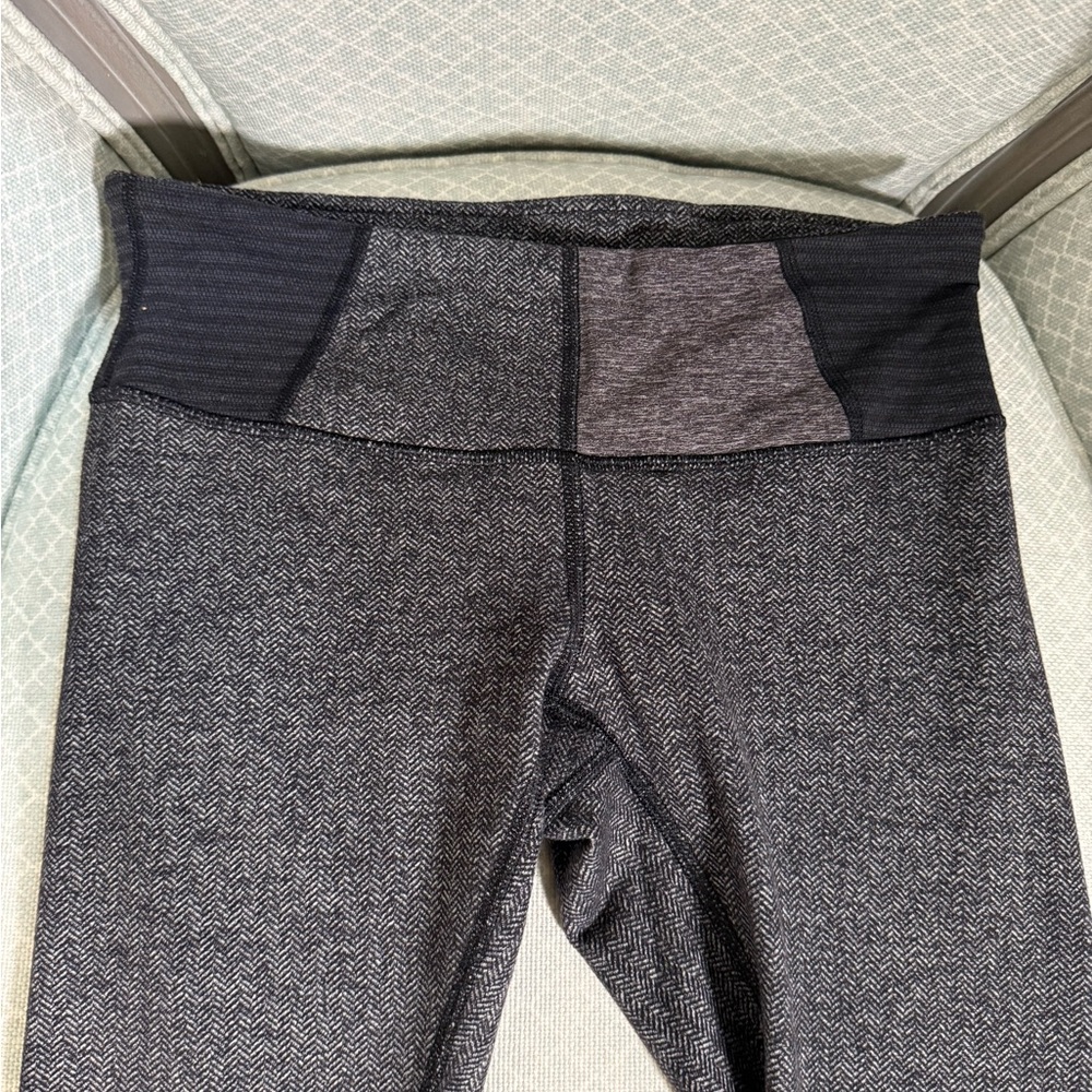 lululemon athletica Black and Gray Leggings